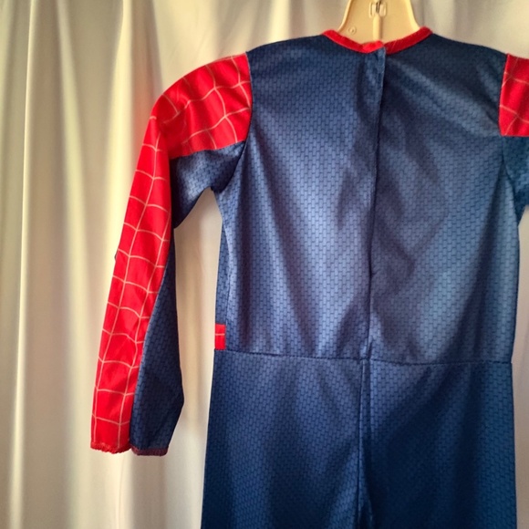 Halloween Kids Spiderman 2 Costume Jumpsuit Only Size 7-10 No Mask - Picture 6 of 16